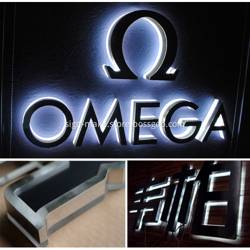 Large Backlit Sign Lighted Letters LED